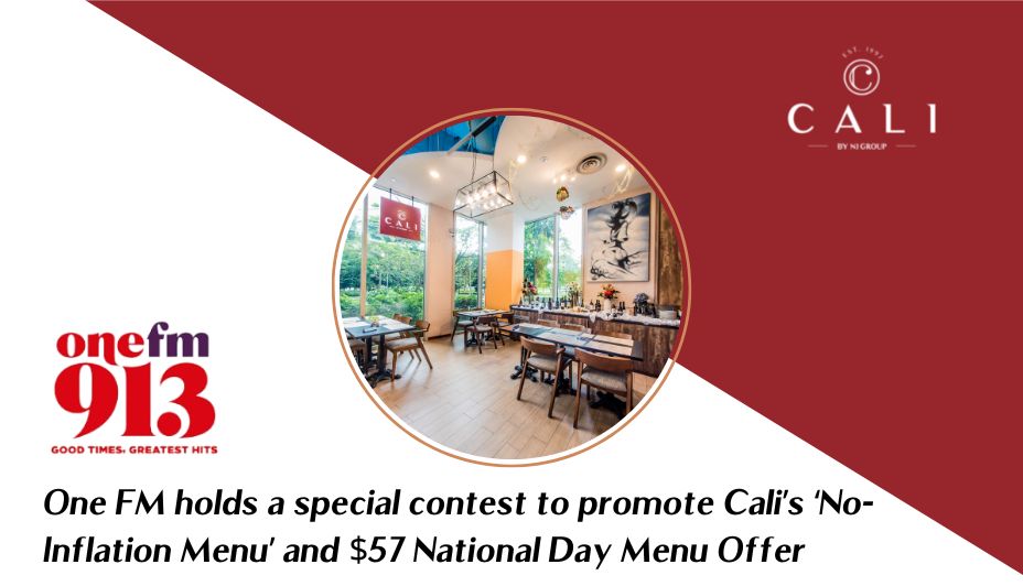 One FM holds a special contest to promote Cali’s Once-In-A-Lifetime ‘No-Inflation Menu’ Offer